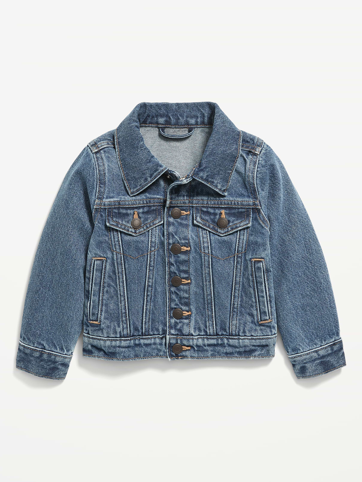 L'image numéro 1 présente Veste de camionneur en denim unisexe pour Tout-petit