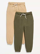 Image number 1 showing, Functional Drawstring Jogger Sweatpants 2-Pack for Toddler Boys