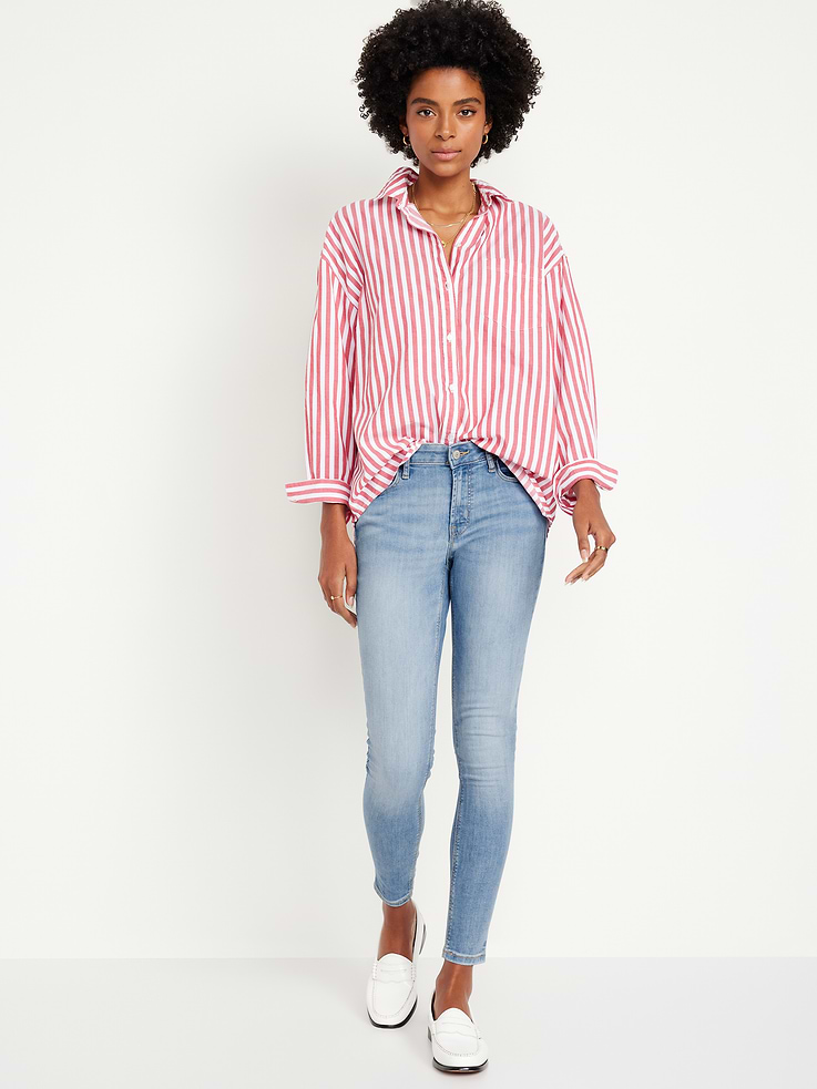 Image number 1 showing, Mid-Rise Rockstar Super-Skinny Jeans