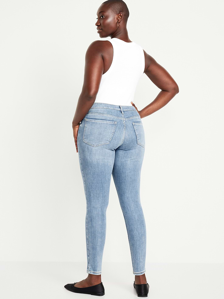 Image number 7 showing, Mid-Rise Rockstar Super-Skinny Jeans