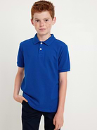 Image number 1 showing, School Uniform Pique Polo Shirt for Boys