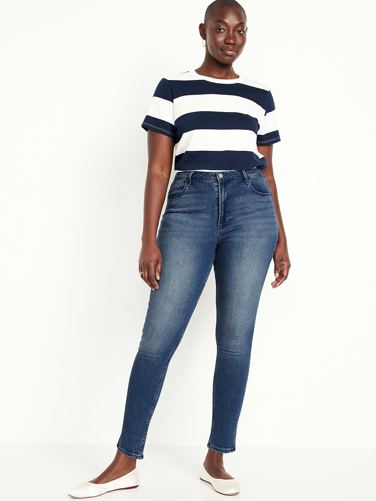Image number 6 showing, High-Waisted Wow Super-Skinny Jeans