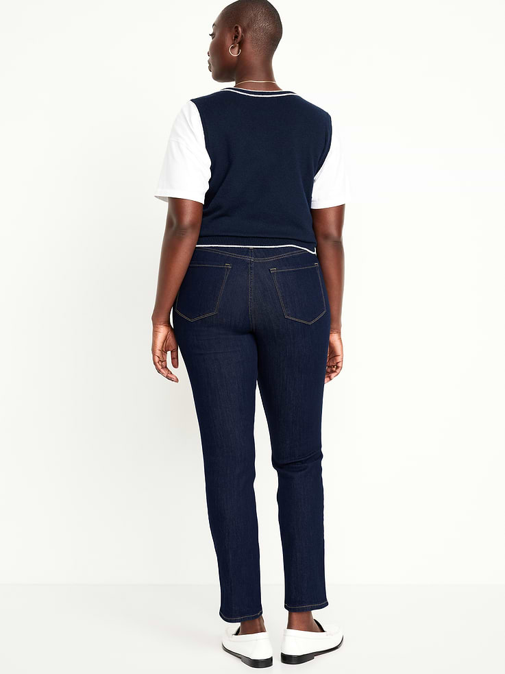 Image number 7 showing, High-Waisted Wow Straight Ankle Jeans