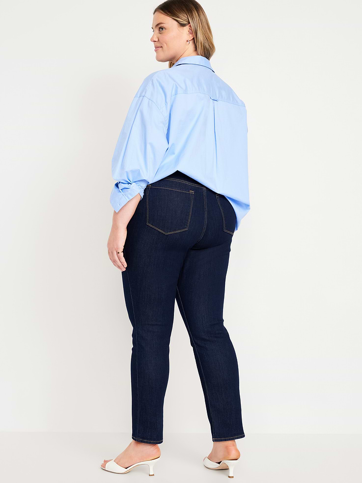 Image number 9 showing, High-Waisted Wow Straight Ankle Jeans