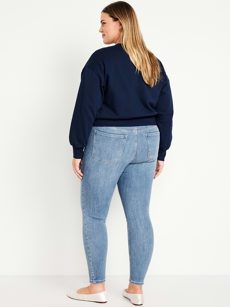 Image number 9 showing, Mid-Rise Rockstar Super-Skinny Jeans