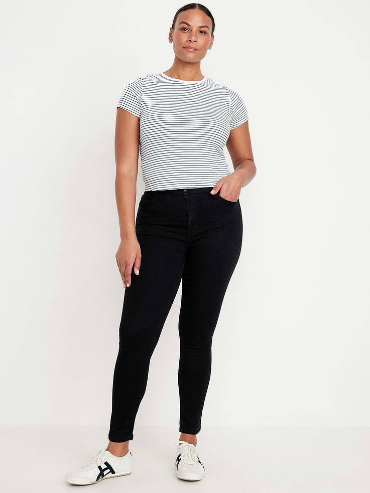 Image number 5 showing, High-Waisted Wow Super-Skinny Jeans