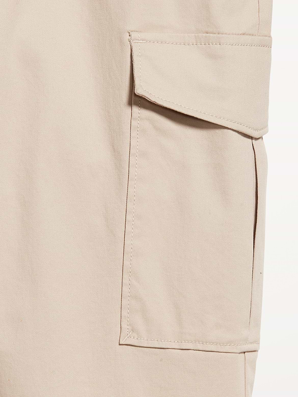Pantalon cargo ajusté raffiné à coupe droite