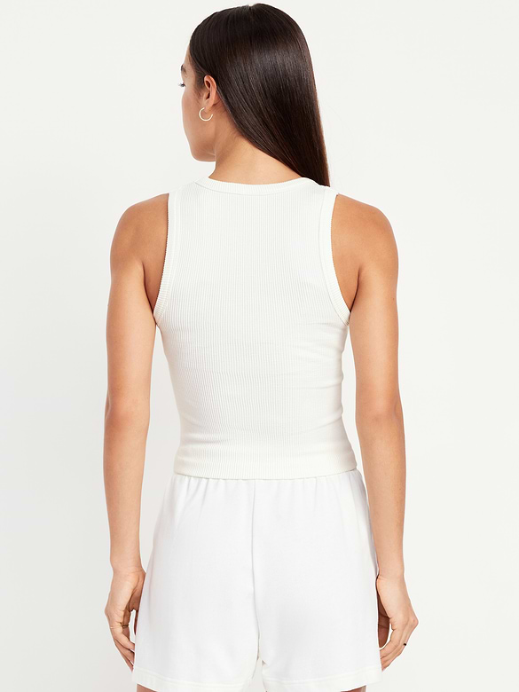 Exhale Seamless Fitted Rib Tank