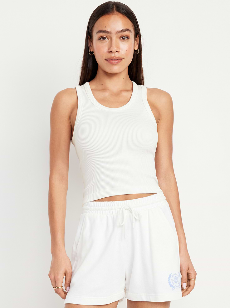 L'image numéro 1 présente Camisole côtelée ajustée Zénitude sans coutures
