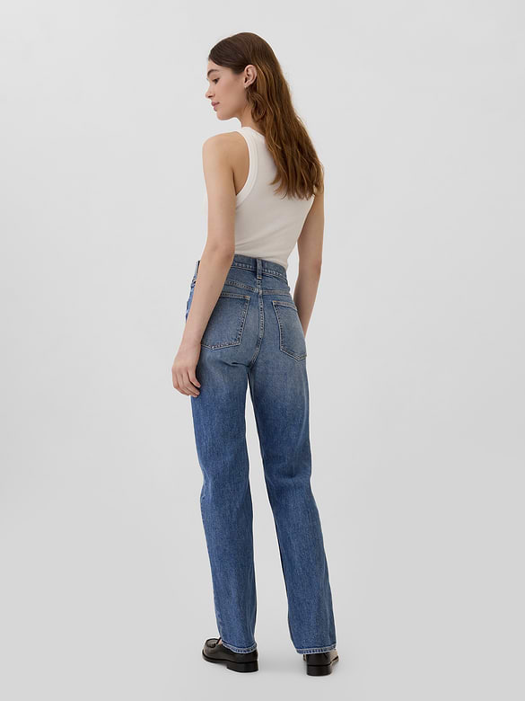 High Rise '90s Slim Straight Jeans