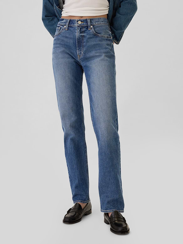 High Rise '90s Slim Straight Jeans