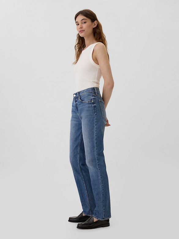 High Rise '90s Slim Straight Jeans