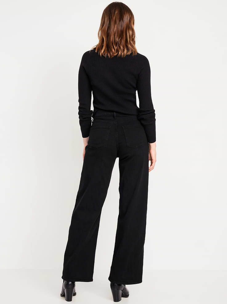 Image number 3 showing, High-Waisted Wow Wide-Leg Jeans