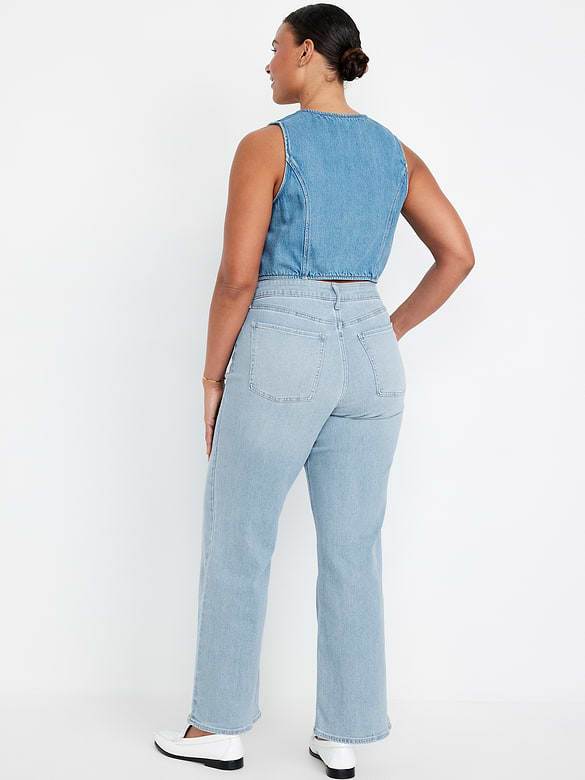 High-Waisted Wow Wide-Leg Jeans