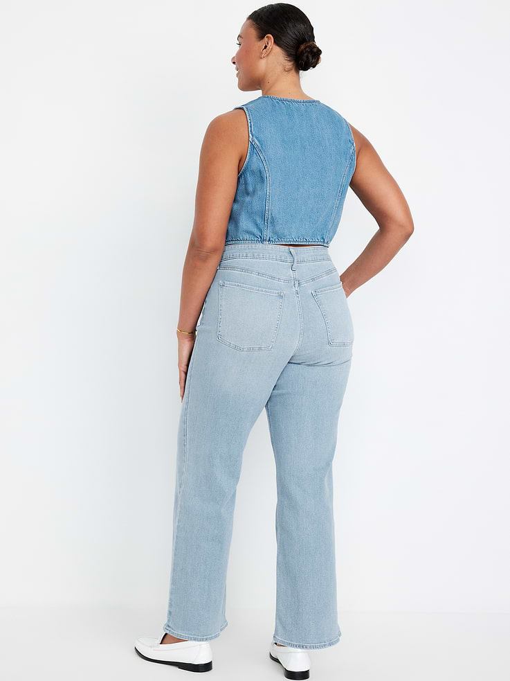 Image number 6 showing, High-Waisted Wow Wide-Leg Jeans