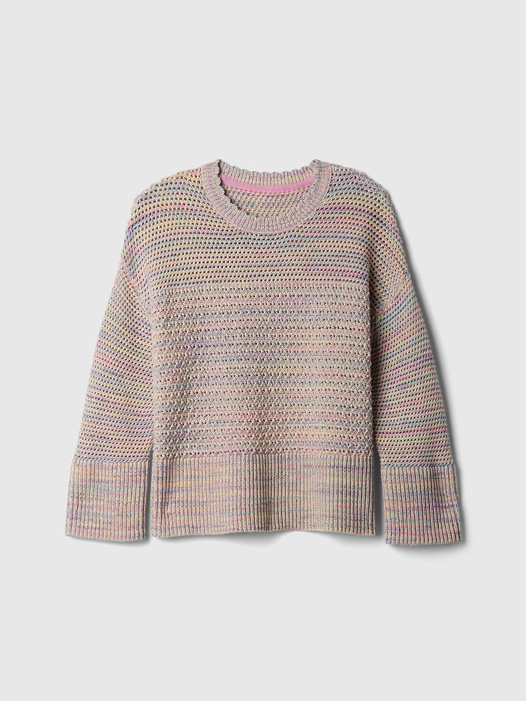 L'image numéro 5 présente Chandail à coupe carrée au crochet pour Enfant
