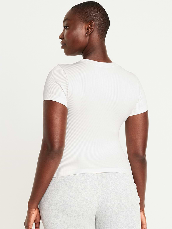 Exhale Seamless Fitted Rib T-Shirt
