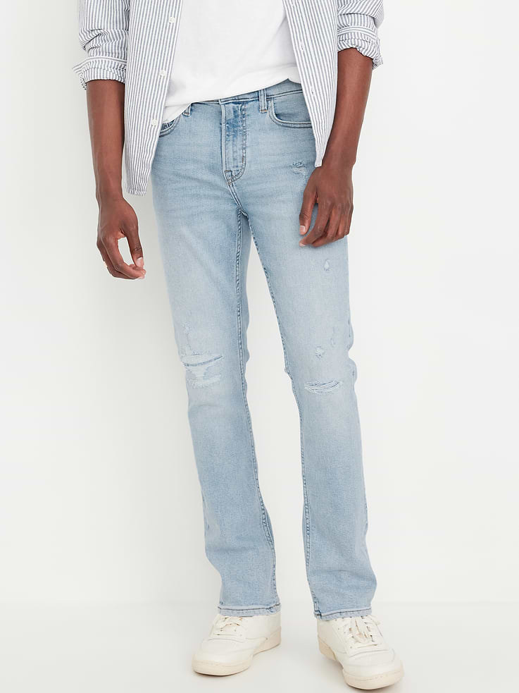 Image 1 of 4, comfort waistband, button front, belt loops, zip fly, front scoop pockets, back patch pockets, these jeans are part of our washwell™ program and use 20% less water than conventional wash methods, Product #420932