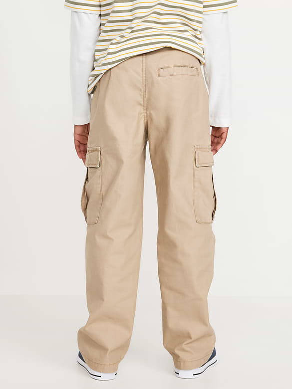 Baggy Non-Stretch Cargo Pants for Boys