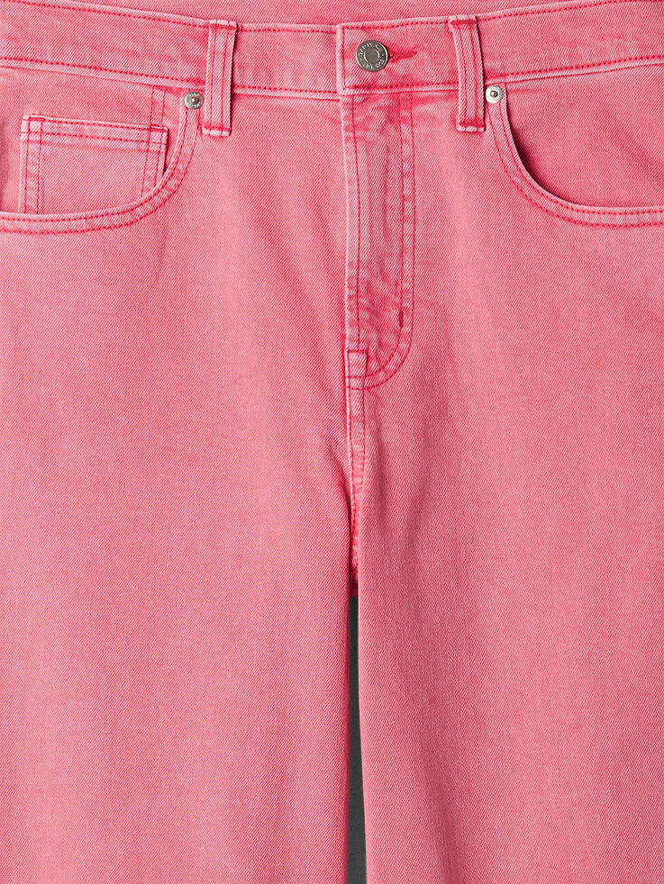 Image 4 of 6, High Rise Wide-Leg Crop Jeans
