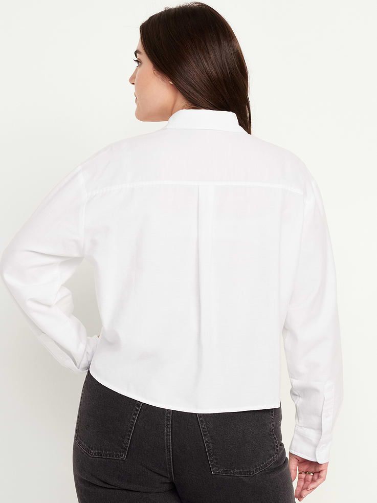 Image number 6 showing, Cropped Button-Down Oxford Shirt