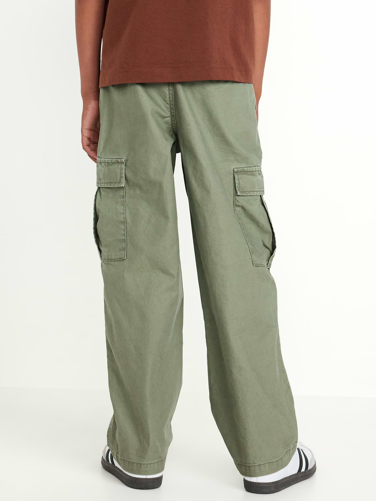 Image 2 of 5, Baggy Non-Stretch Cargo Pants for Boys