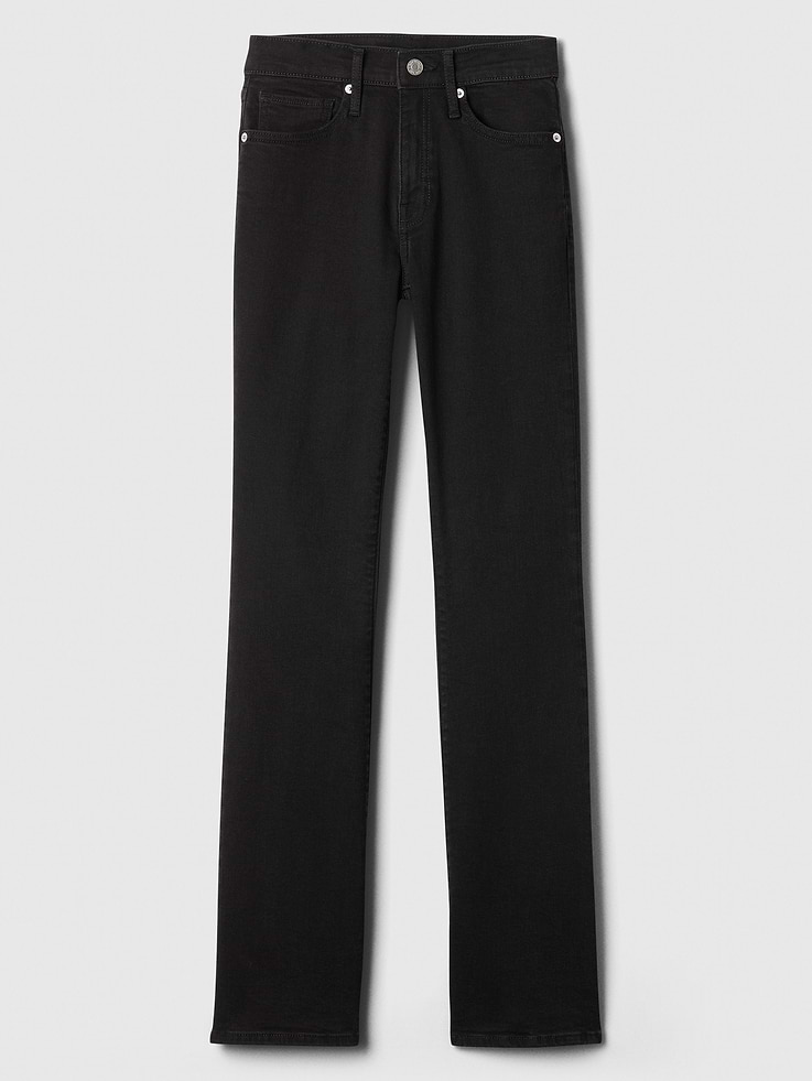 Image 7 of 7, Mid Rise Baby Boot Jeans