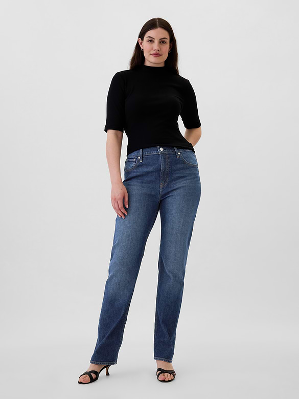 High Rise '90s Slim Straight Jeans