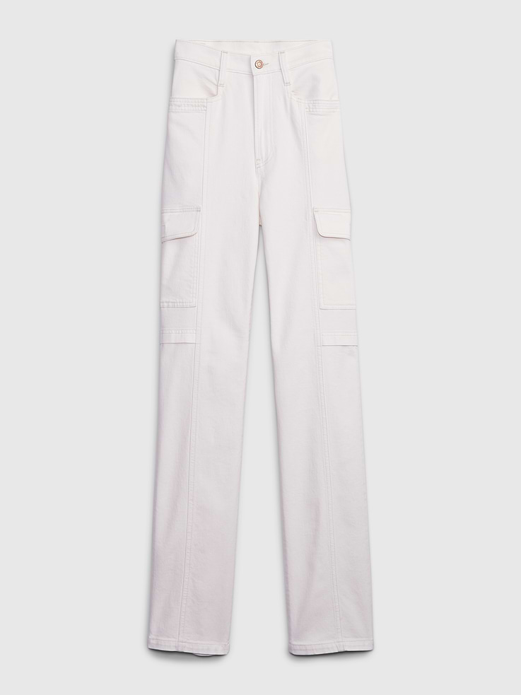 Image number 7 showing, Mid Rise '90s Loose Cargo Jeans