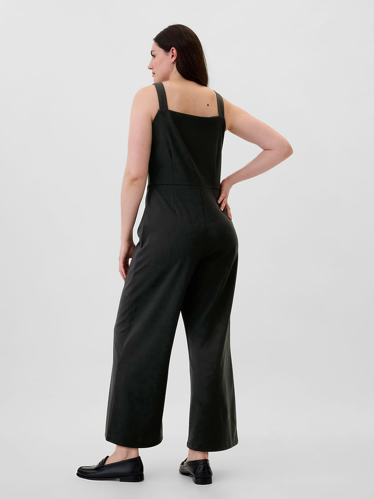 Image 5 of 6, Ponte Squareneck Jumpsuit