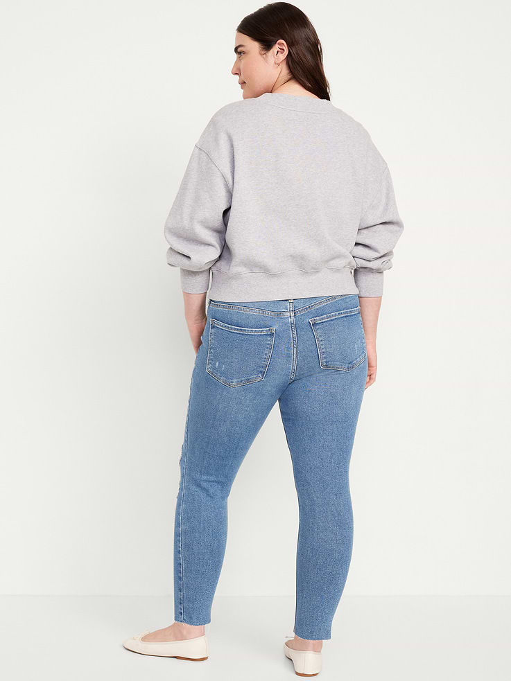 Image number 6 showing, Mid-Rise Rockstar Super-Skinny Ankle Jeans