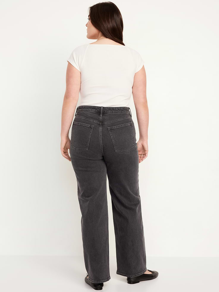 Image number 6 showing, Extra High-Waisted Wide-Leg Jeans