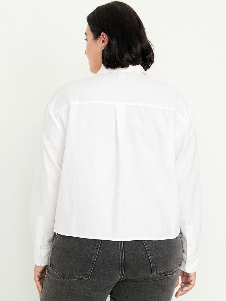 Image number 8 showing, Cropped Button-Down Oxford Shirt