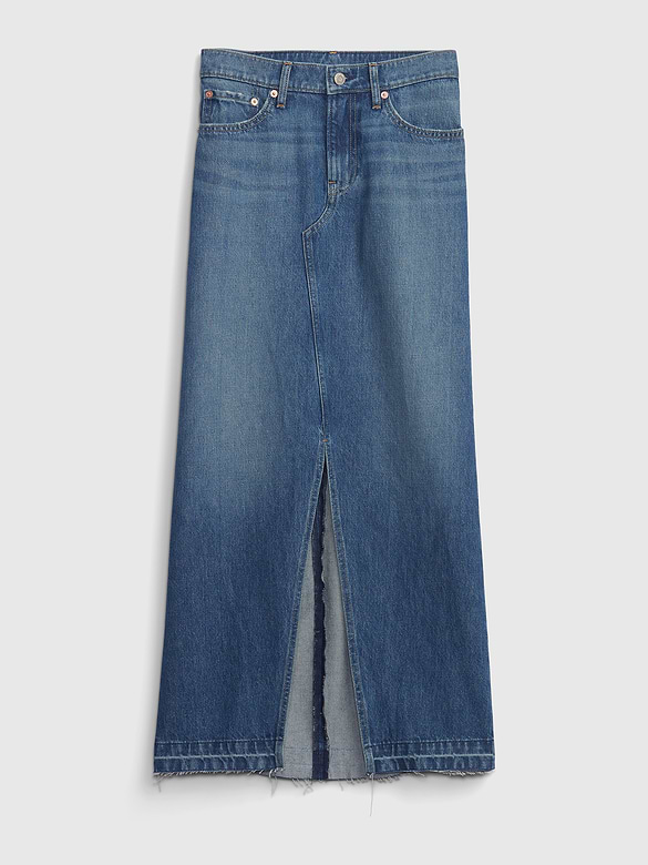 Denim Maxi Skirt