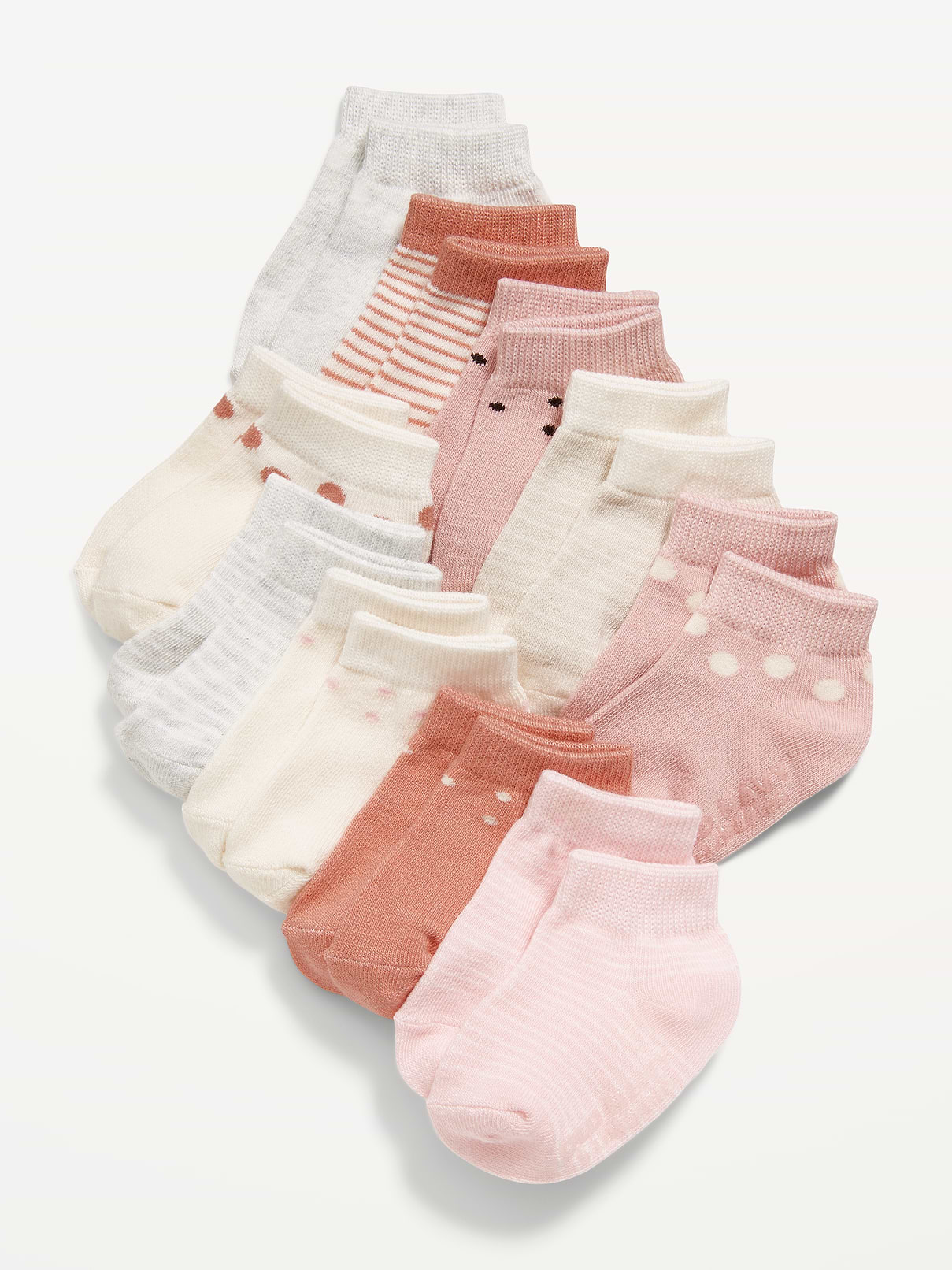 Image number 1 showing, Unisex 10-Pack Ankle Socks for Toddler & Baby