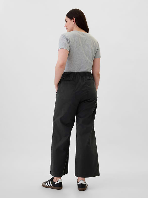 High Rise Easy Wide-Leg Khakis