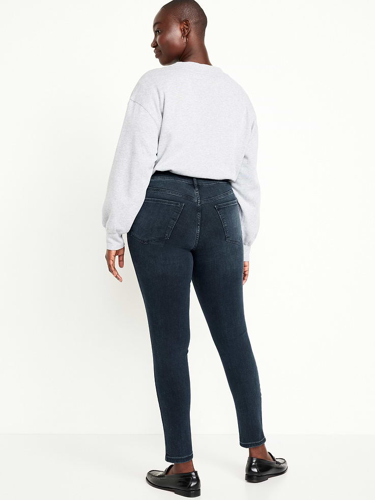 Image number 7 showing, High-Waisted Rockstar Super-Skinny Jeans