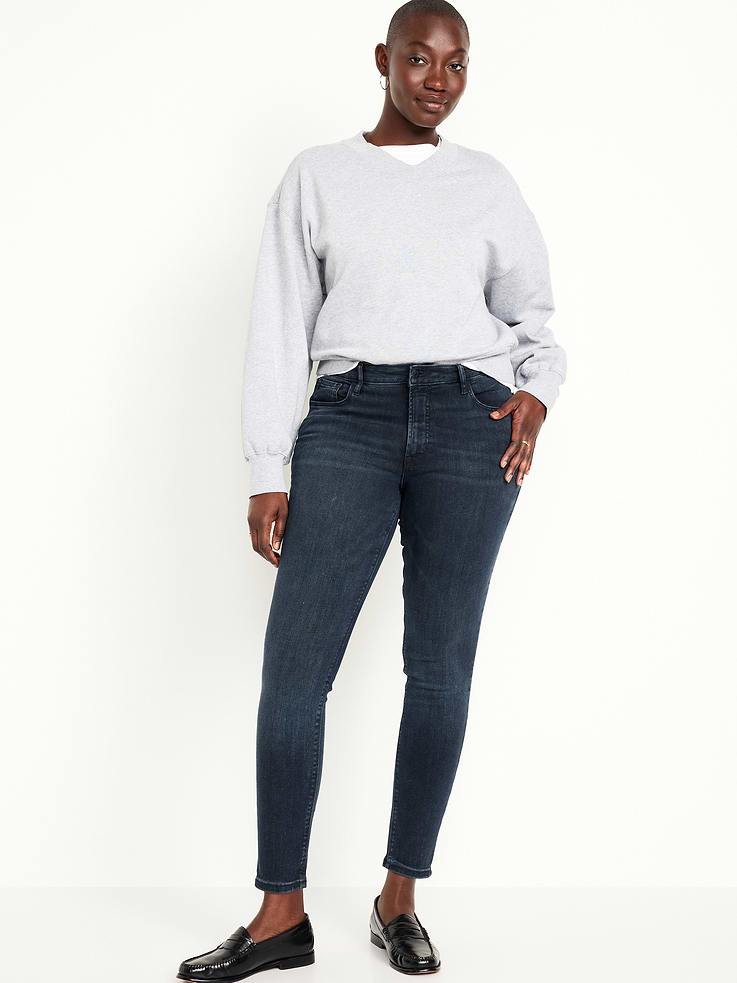 Image number 6 showing, High-Waisted Rockstar Super-Skinny Jeans