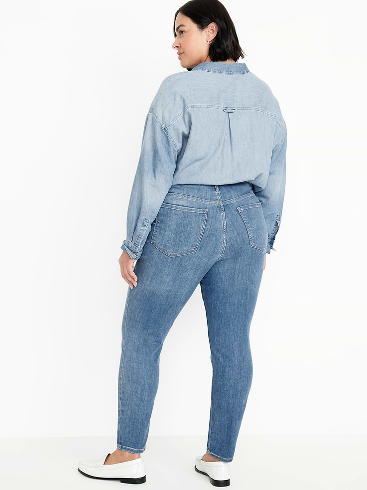 L'image numéro 9 présente Jean Rockstar super ajusté à taille haute