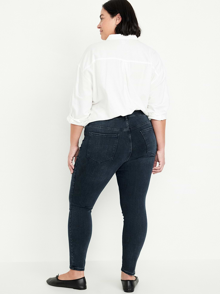 Image number 9 showing, High-Waisted Rockstar Super-Skinny Jeans
