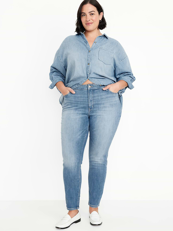 L'image numéro 8 présente Jean Rockstar super ajusté à taille haute