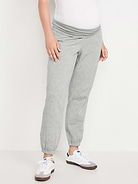 Image number 1 showing, Maternity Rollover-Waist Jogger Sweatpants