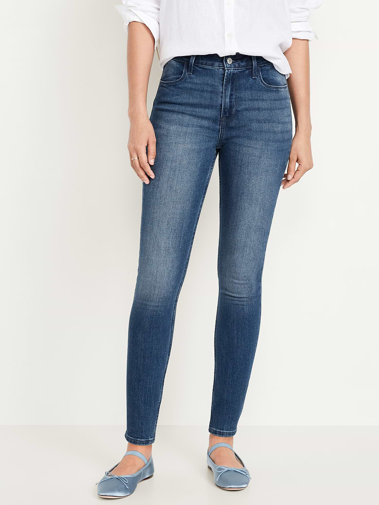 Image number 2 showing, High-Waisted Wow Super-Skinny Jeans