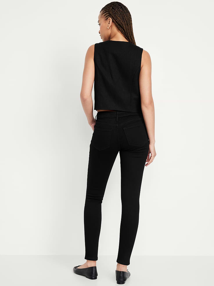 Image number 3 showing, Mid-Rise Rockstar Super-Skinny Jeans