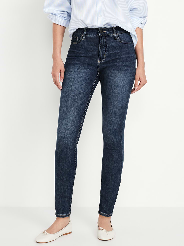 Image number 2 showing, High-Waisted Rockstar Super-Skinny Jeans