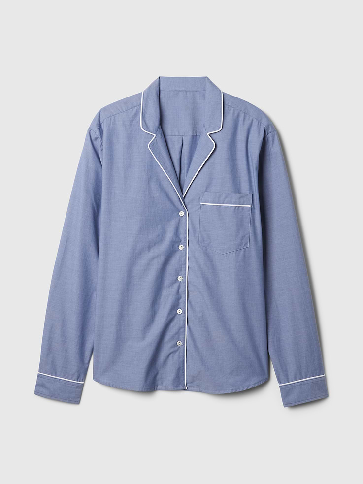 Image 4 of 5, Poplin PJ Shirt