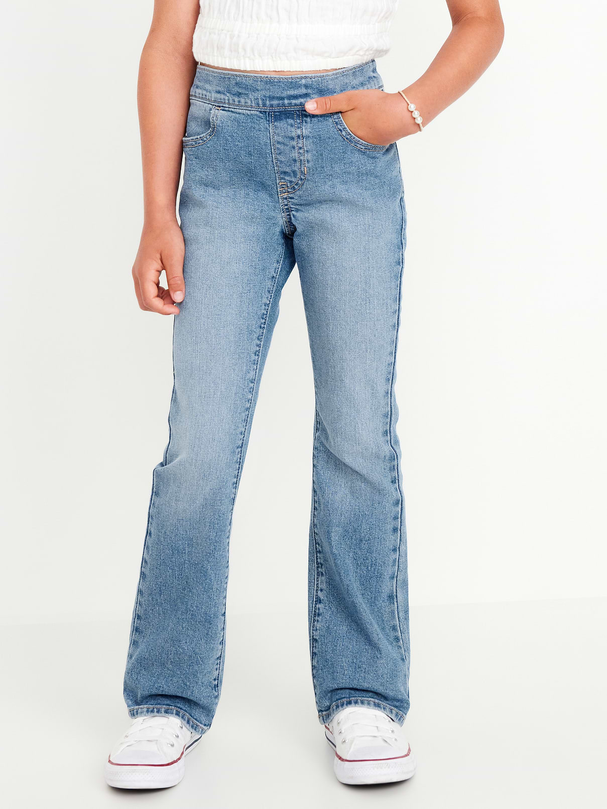Image number 1 showing, Wow Boot-Cut Pull-On Jeans for Girls