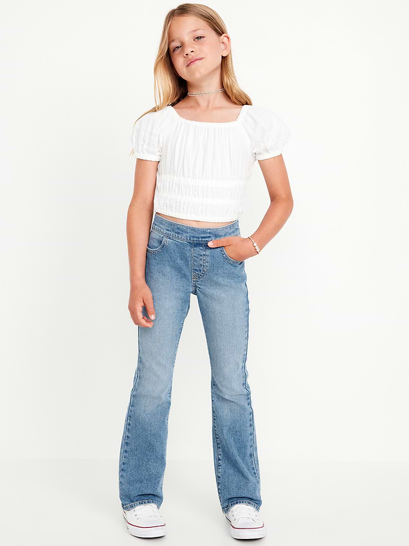 Jean Wow évasé à taille extensible pour fille