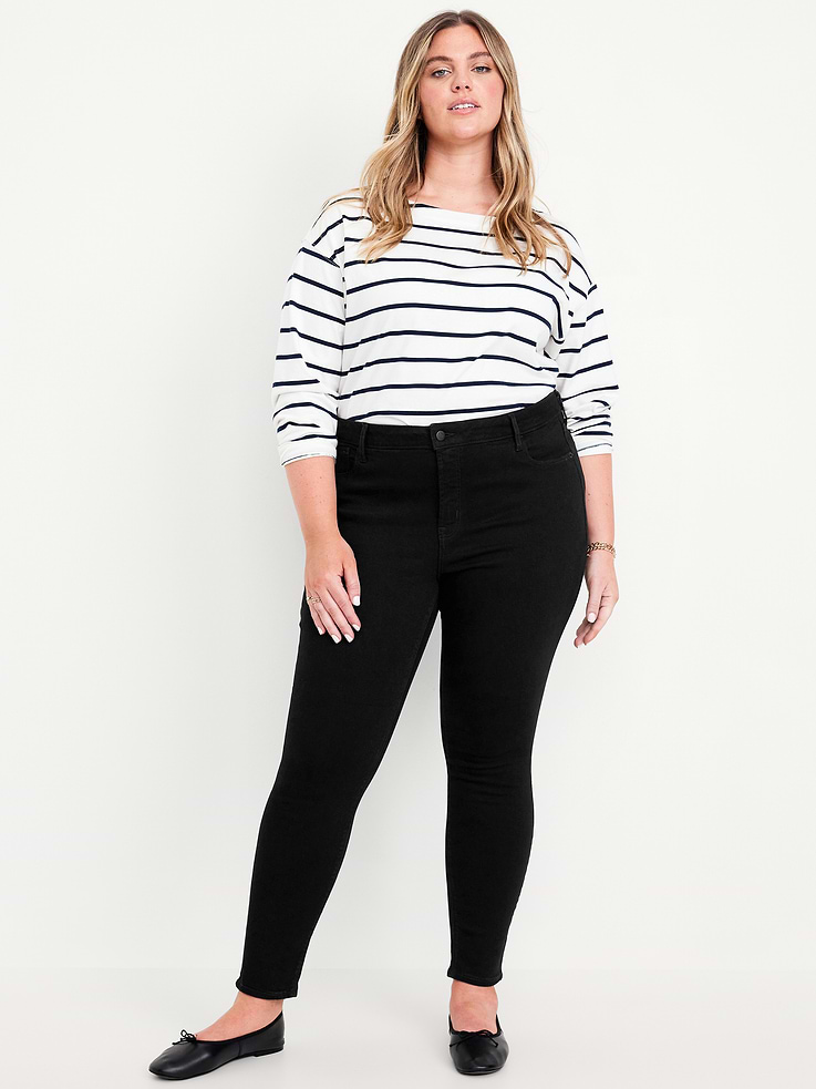 Image number 6 showing, High-Waisted Rockstar Super-Skinny Jeans