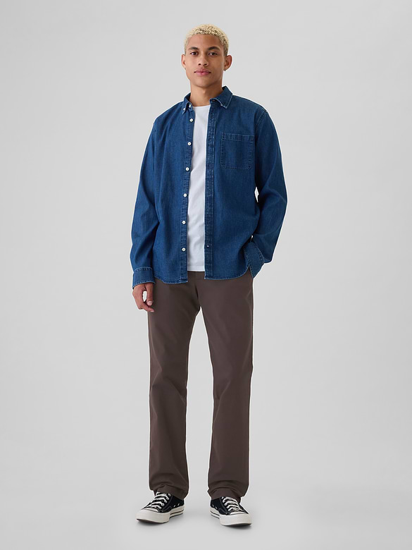 Modern Straight Khakis